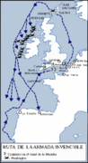 Navigation of the Spanish Armada, 1588.