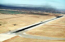 C-130 Hercules, 463rd Tactical Airlifift Wing for a mass airdrop exercise. Dyess Air Force Base.jpg