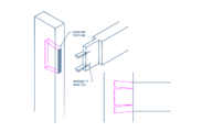 A foxtail wedged tenon joint