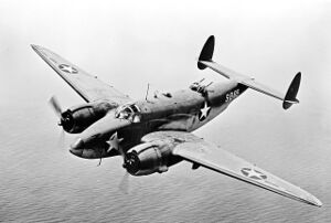 Lockheed PV-1 Ventura patrol bomber in flight, circa 1943 (fsa.8e01506).jpg